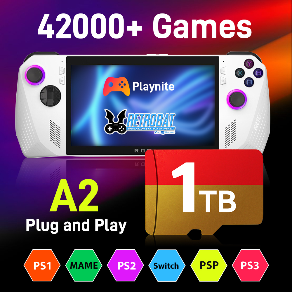 Retro Gaming Play Zone - Cartão de jogo de 1 TB