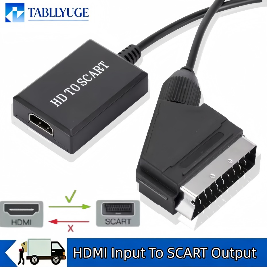 Scart To Hdmi - Adaptador Amplificador de Vídeo e Áudio