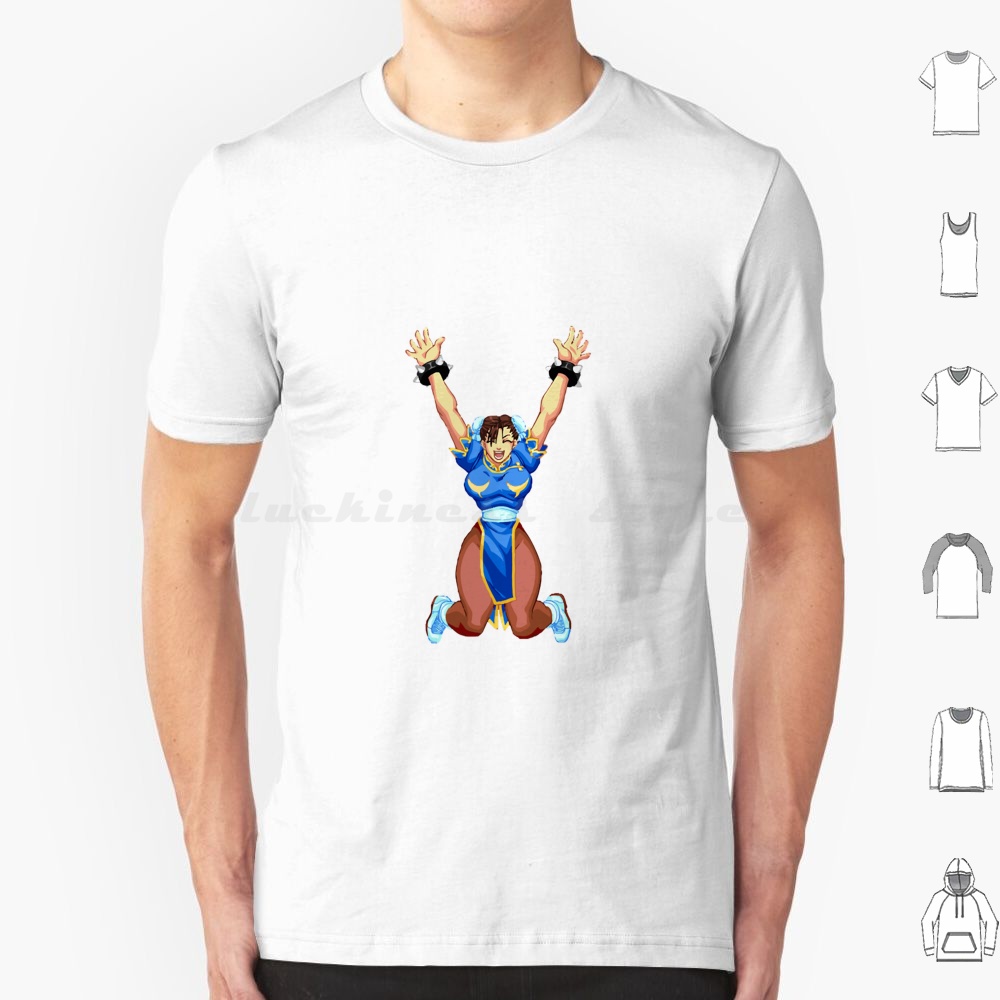 Retro Gaming Kent - Chun-li t camisa tamanho grande 100%