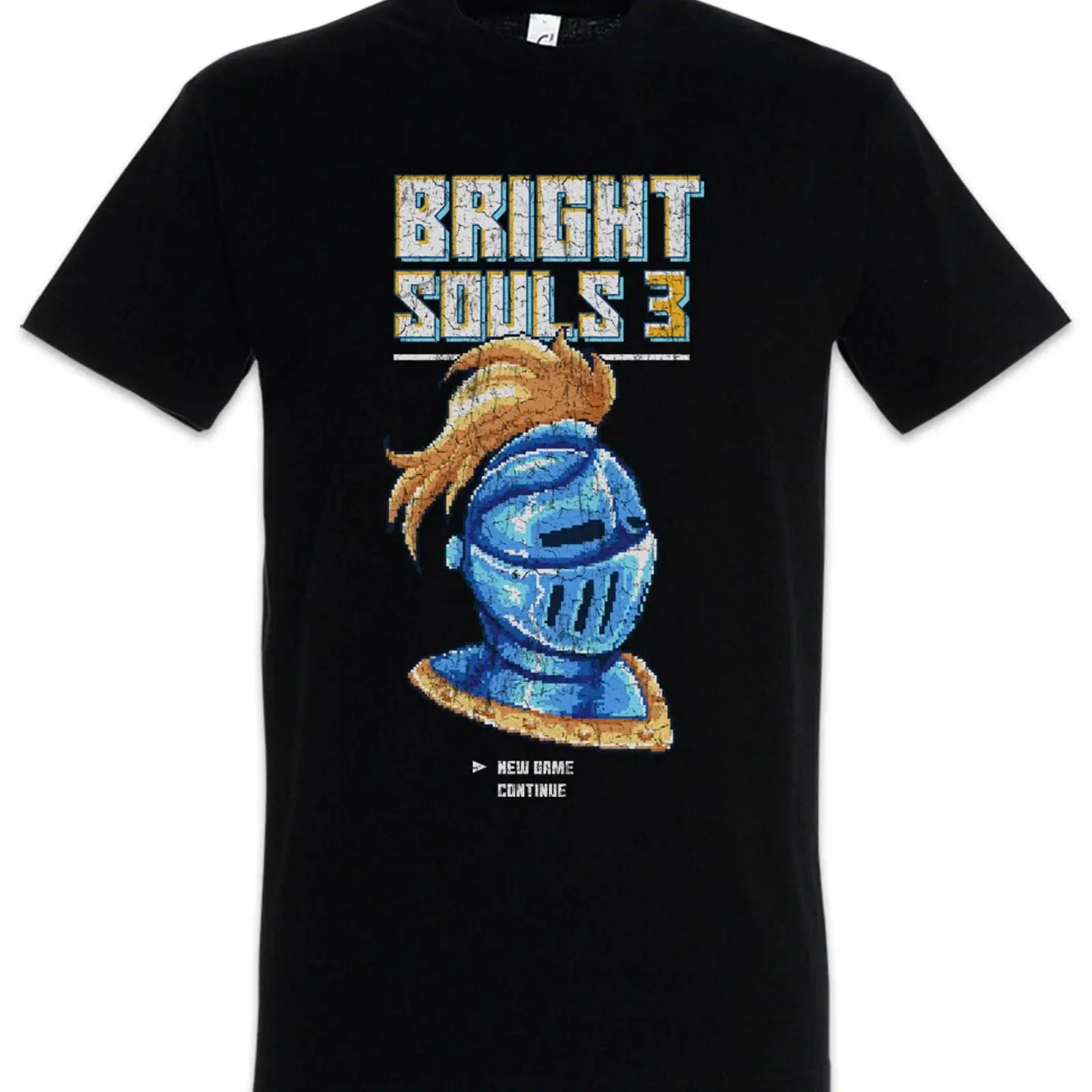 Retro Knight Gaming - Camiseta Bright Souls 3 Pixel 8