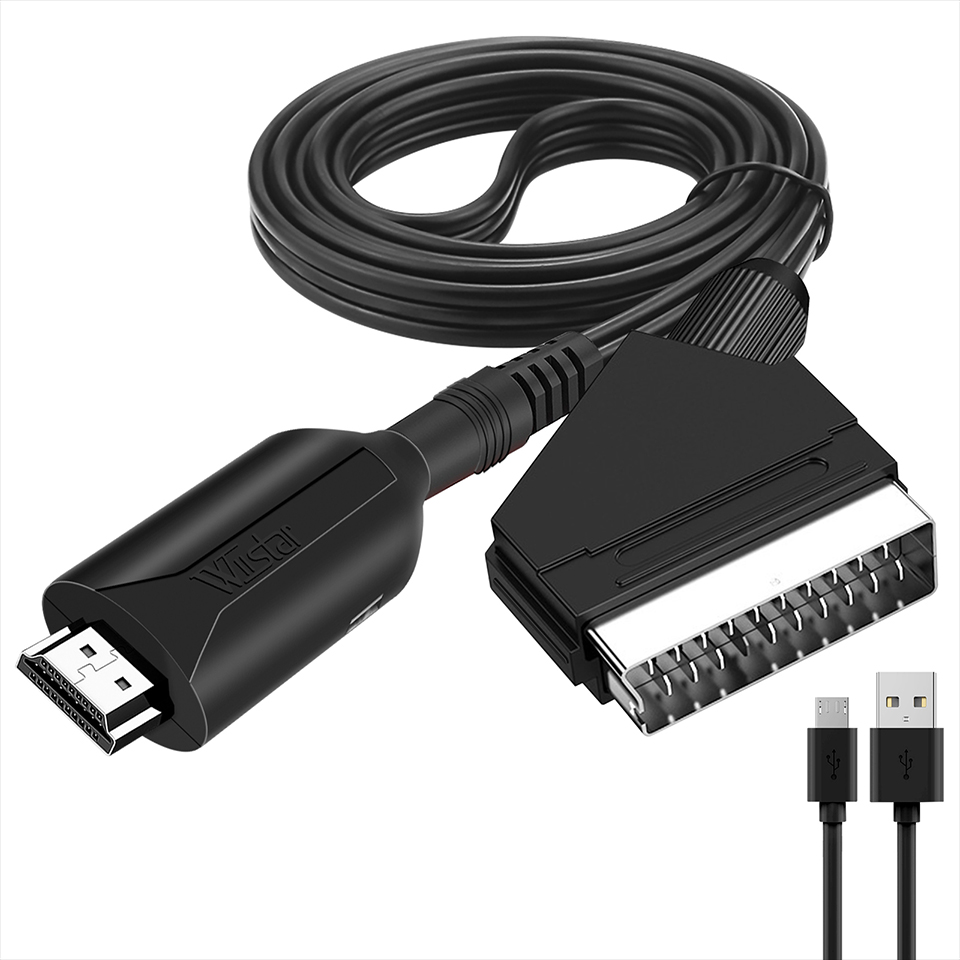 Scart To Hdmi - Conversor de cabo hdmi-compatível com scart