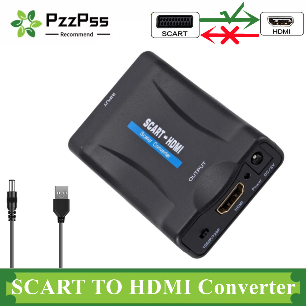 Scart To Hdmi - 1080p scart para hdmi-adaptador conversor de