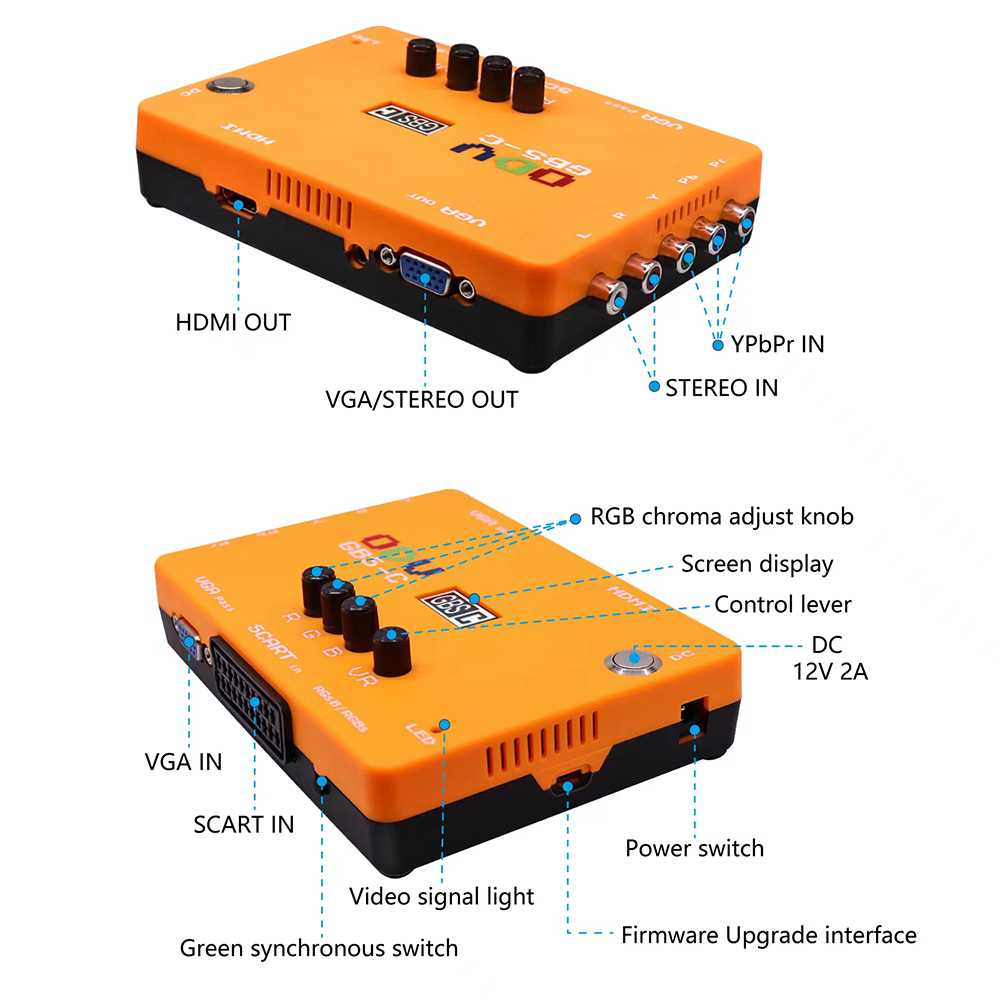 Scart To Hdmi - ODV-GBS-C Componente, VGA, Scart para VGA,