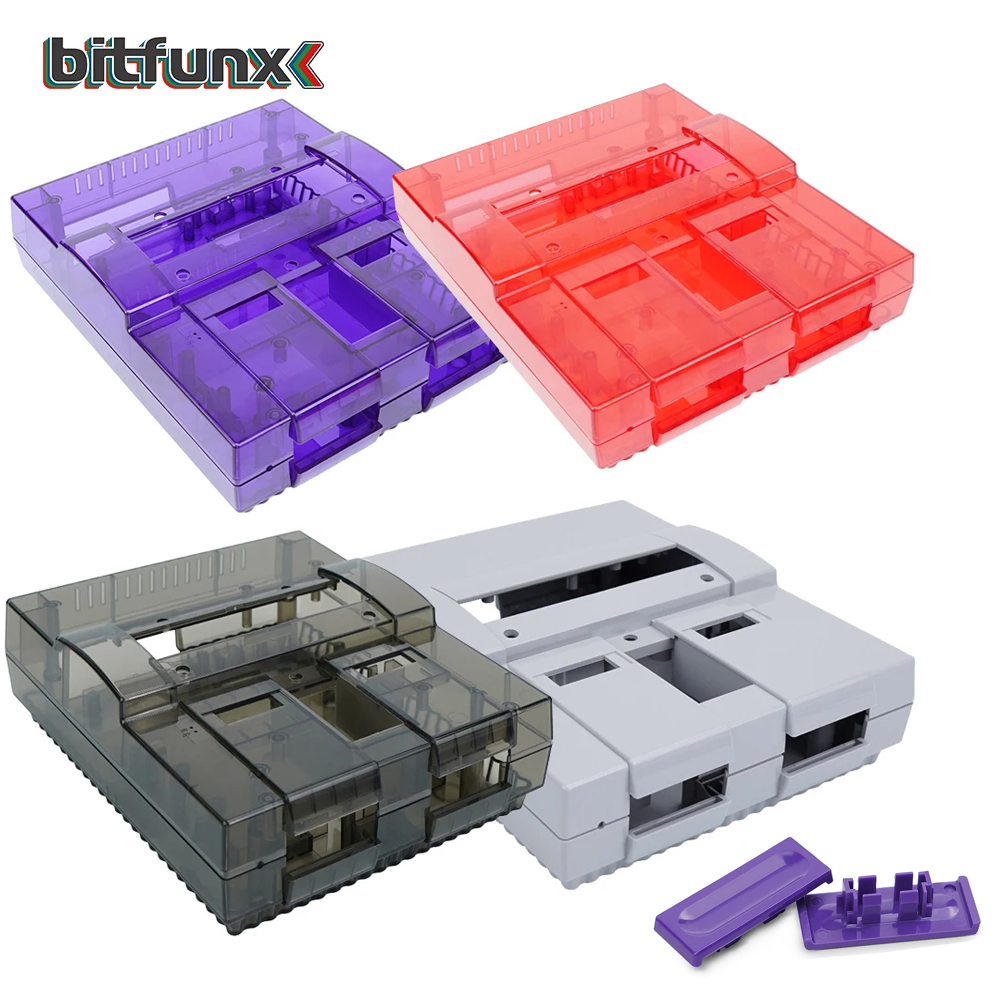 Retro Gaming Nintendo - Bitfunx SNES Capa transparente de substituição