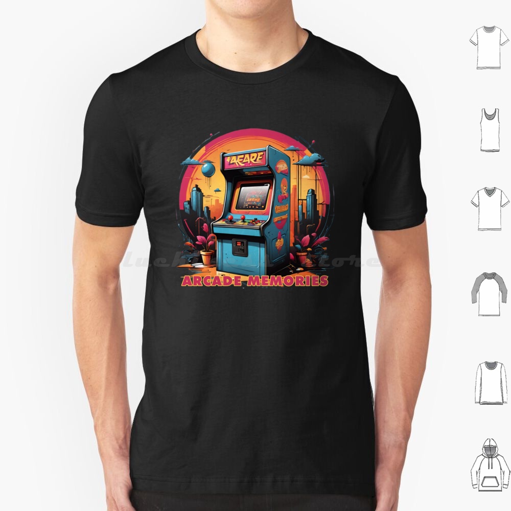 Game Retro Gaming - Memórias de arcade-arcade t camisa de