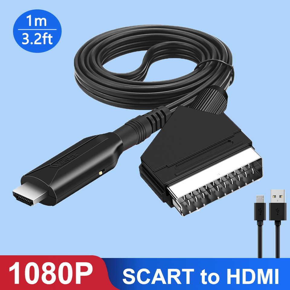 Scart To Hdmi - Conversor Scart para HDMI Adaptador de