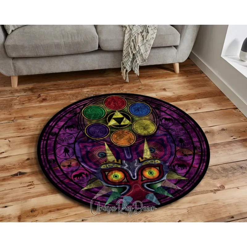Retro Gaming Zelda - Zelda símbolo redondo tapete estilo retro