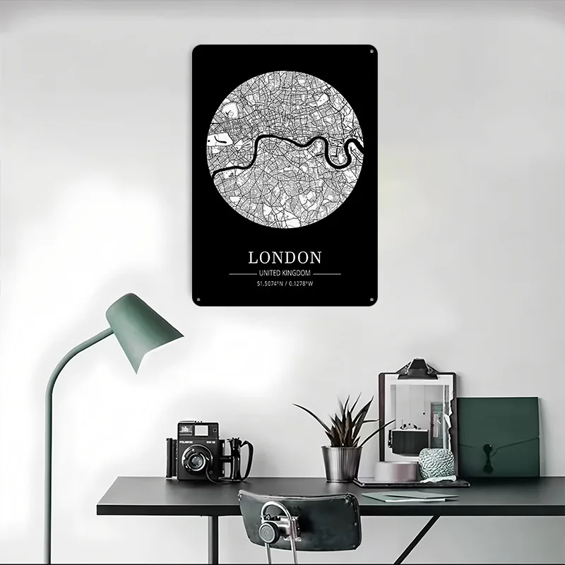 Placa de Metal com Mapa da Cid - Retro Gaming In London avaliação e preço