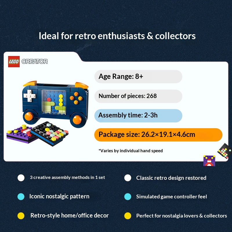 LEGO Creator 3 em 1 Blocos de  - Retro Gaming Lego avaliação e preço