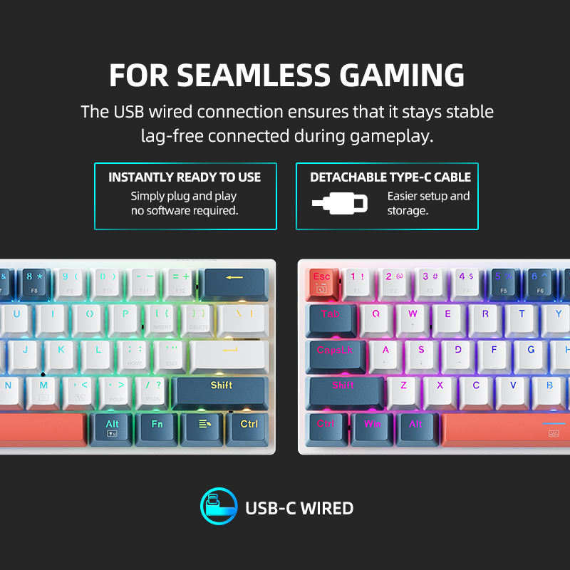 K500-B61achenike Mini Keybaord - Retro Gaming Accessories avaliação e preço