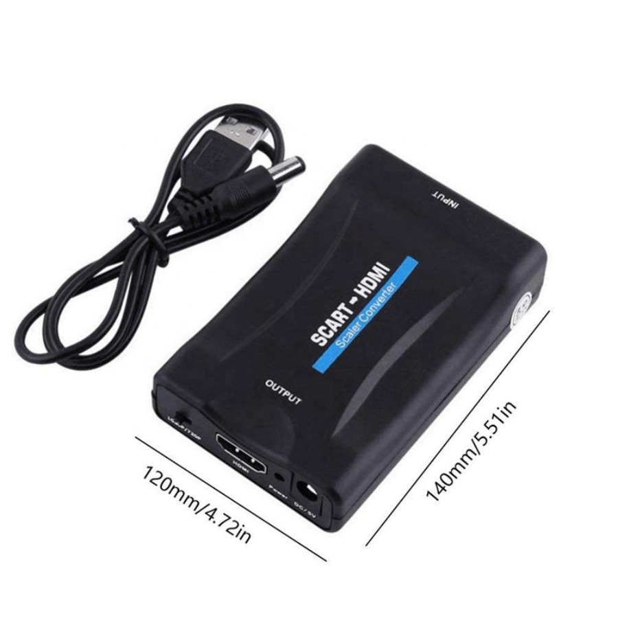 1080p scart para hdmi-adaptado - Scart To Hdmi avaliação e preço