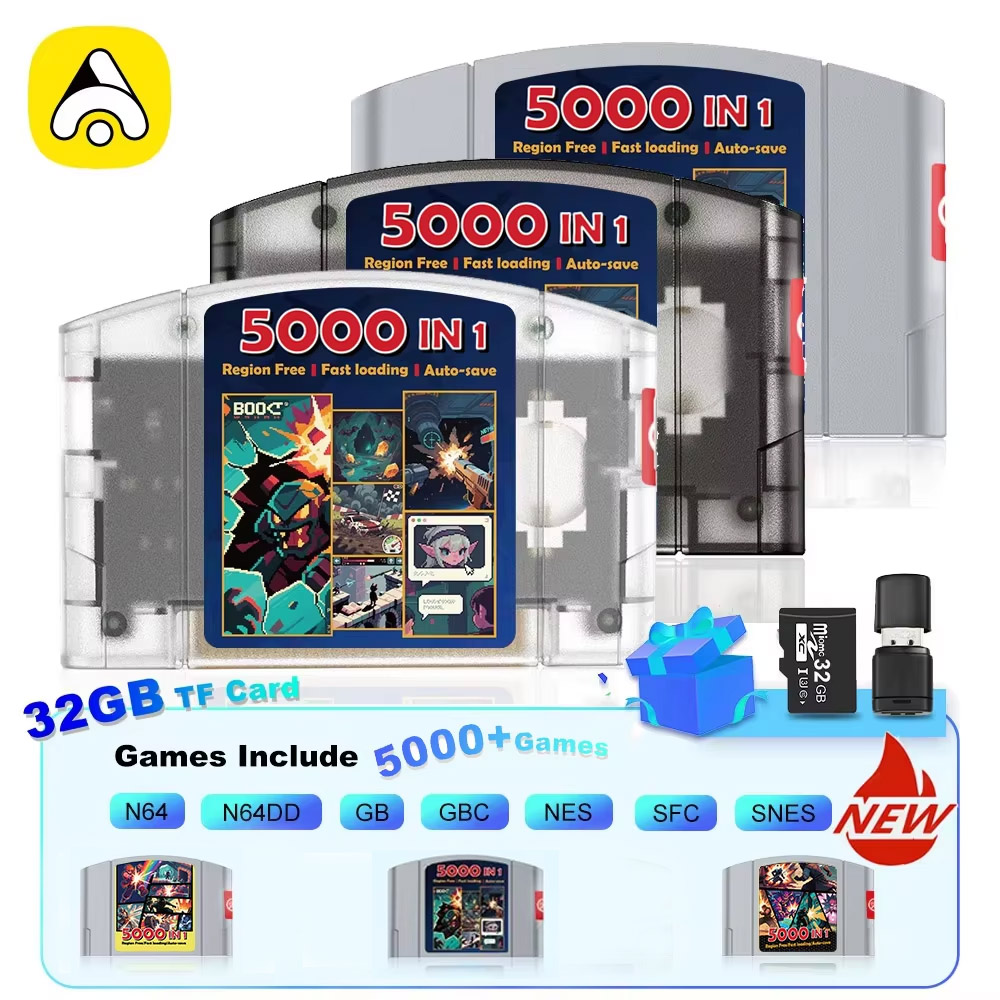 Cartão de jogo 5000 em 1 para  - Retro Gaming Nintendo avaliação e preço