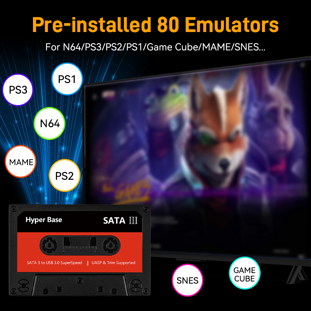 Batocera 500g/2t emulador jogo - Retro Gaming Play Zone avaliação e preço
