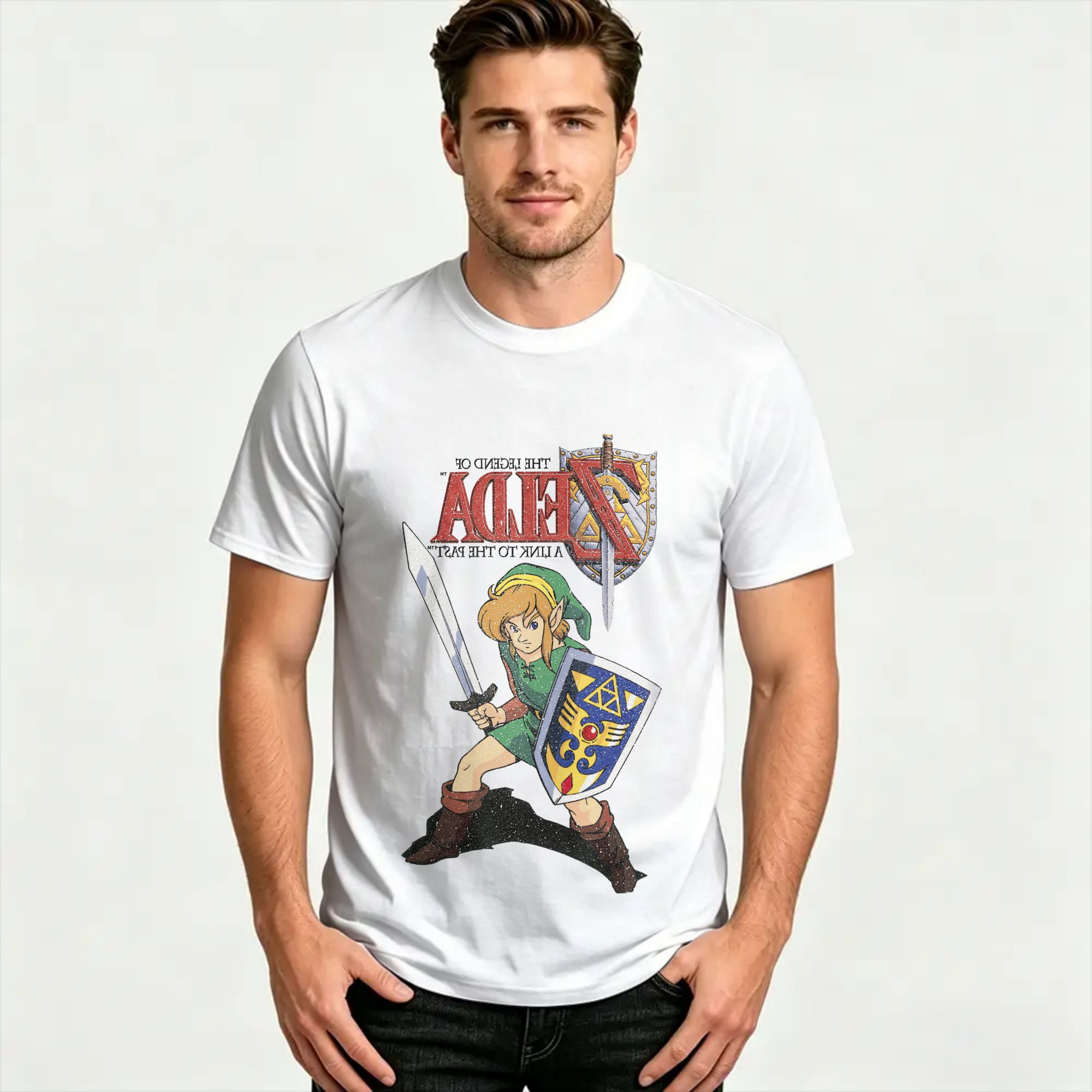 Camiseta Cinza Legend of Zelda - Retro Gaming Zelda avaliação e preço