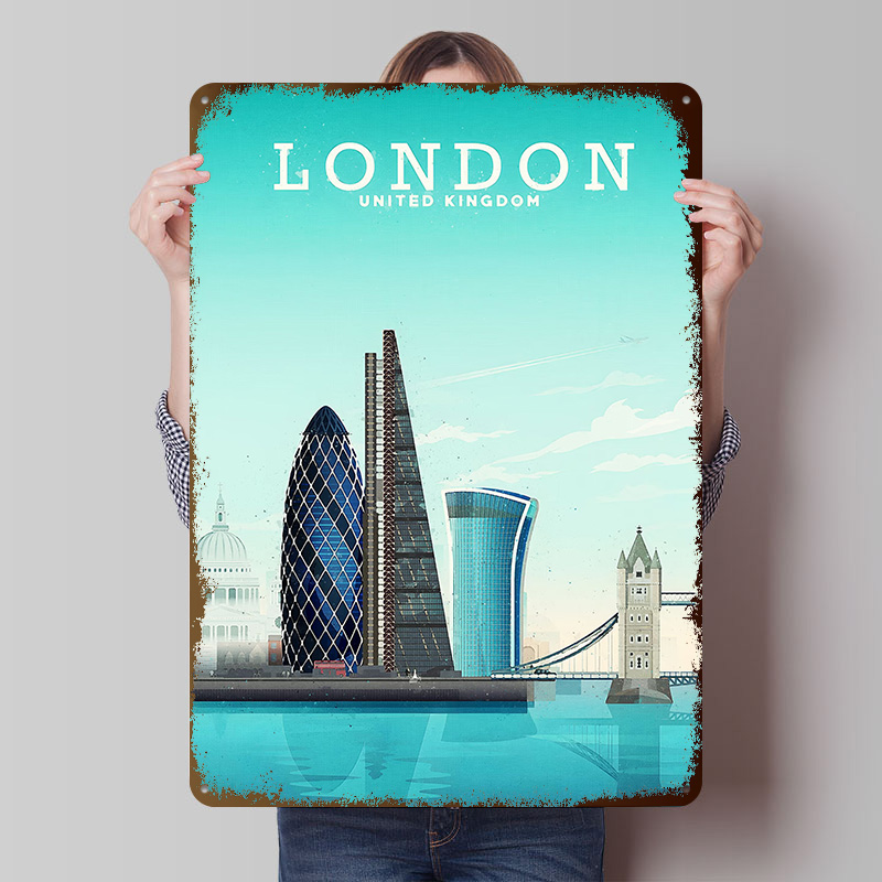 Pôster Metálico de Viagem a Lo - Retro Gaming In London avaliação e preço