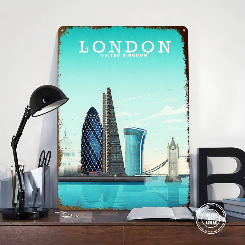 Pôster Metálico de Viagem a Lo - Retro Gaming In London avaliação e preço