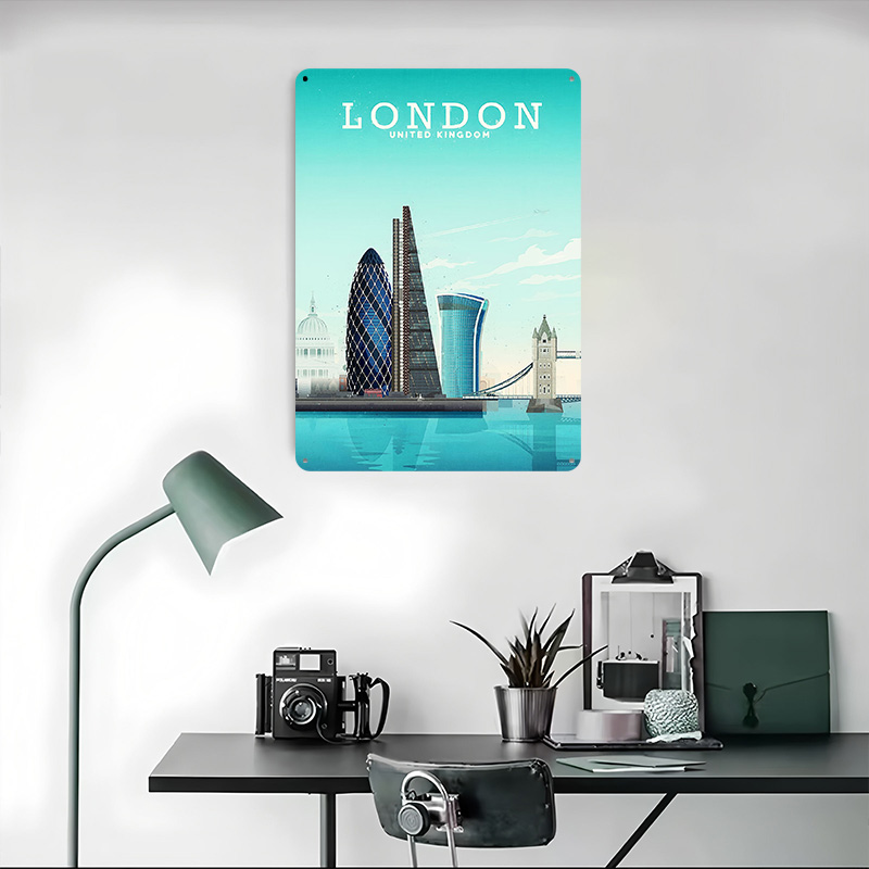 Pôster Metálico de Viagem a Lo - Retro Gaming In London avaliação e preço