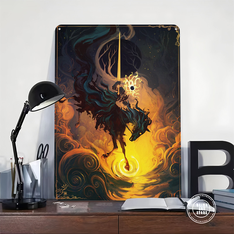 Pôster Metálico The Eclipse Kn - Retro Knight Gaming avaliação e preço