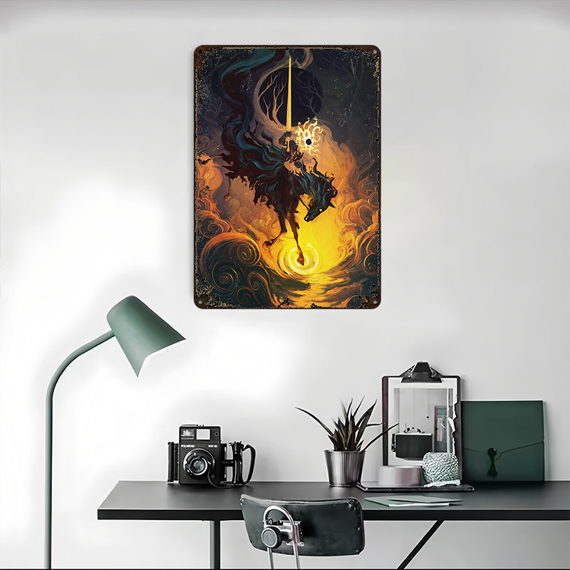 Pôster Metálico The Eclipse Kn - Retro Knight Gaming avaliação e preço