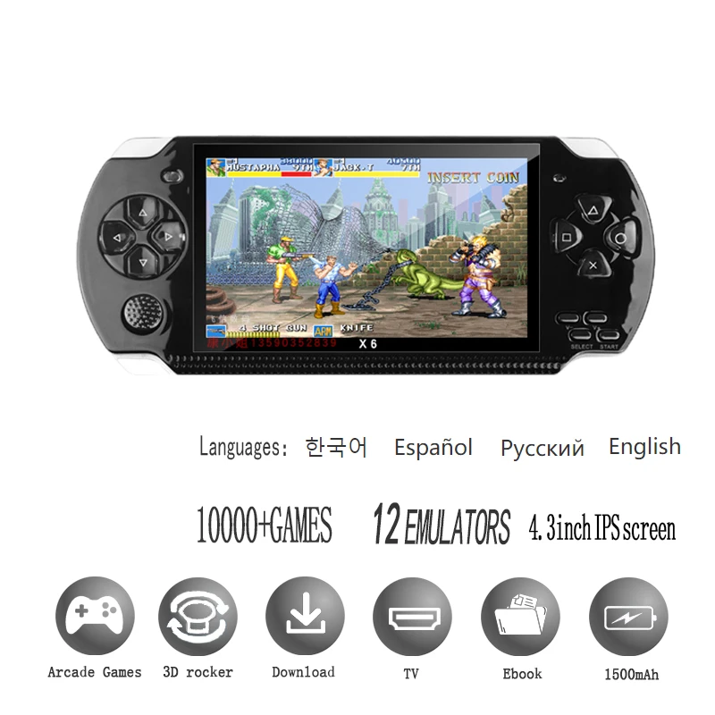 Psp 3000 x6 consola 12 tipos d - Retro Gaming X6 avaliação e preço