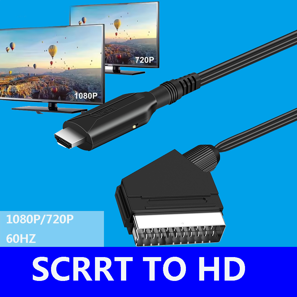 Scart para hdmi-compatível/hdm - Scart To Hdmi avaliação e preço