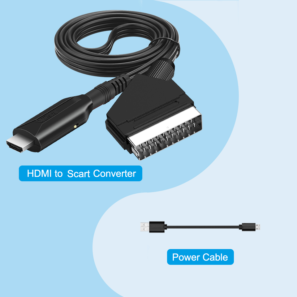 Scart para hdmi-compatível/hdm - Scart To Hdmi avaliação e preço