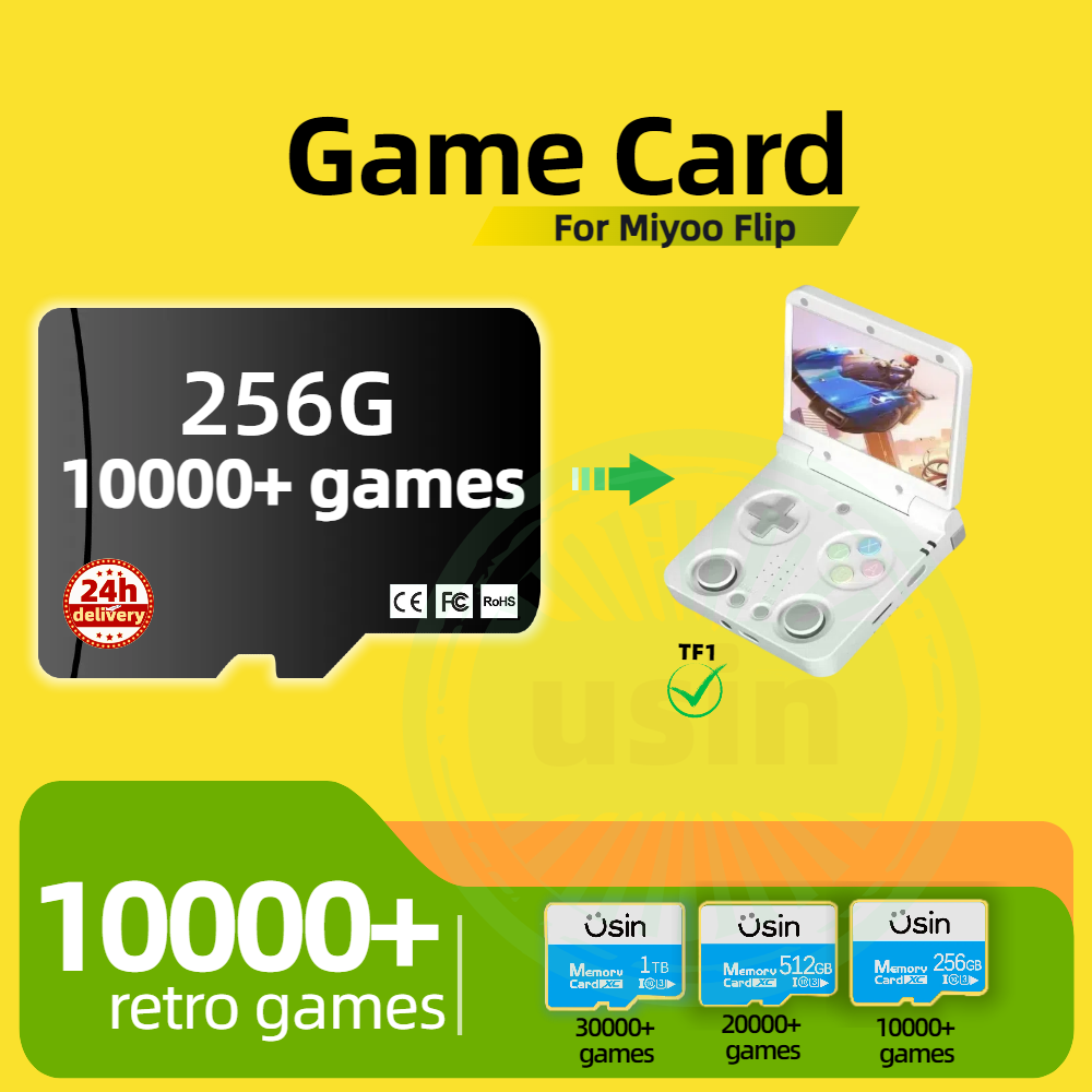 Cartão de jogo para miyoo flip - Retro Gaming Portable avaliação e preço