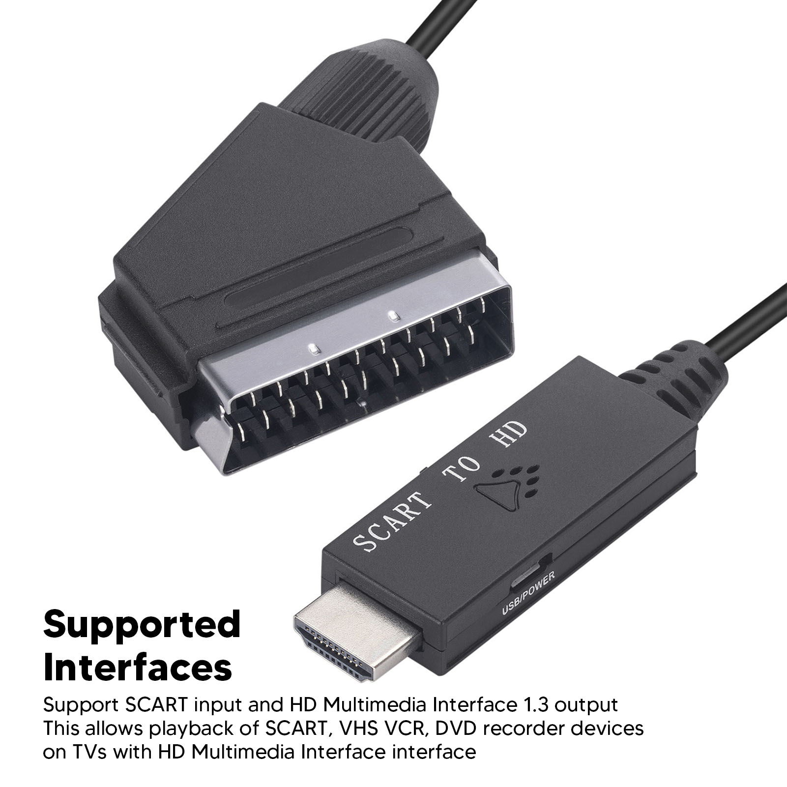 Conversor de Interface Multimí - Scart To Hdmi avaliação e preço