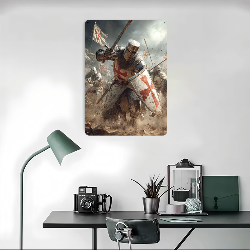 Pôster Texturizado 3D Cavaleir - Retro Knight Gaming avaliação e preço