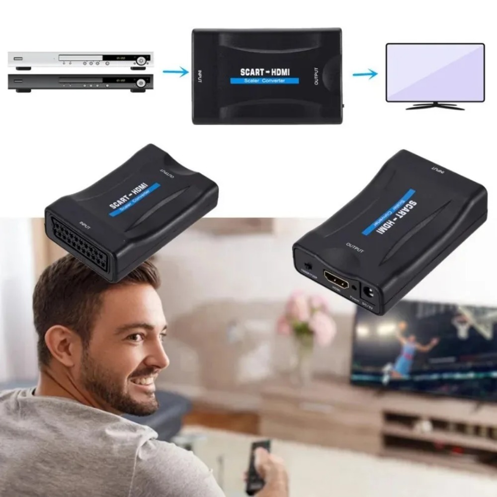 Bggqgg 1080p scart para hdmi-a - Scart To Hdmi avaliação e preço