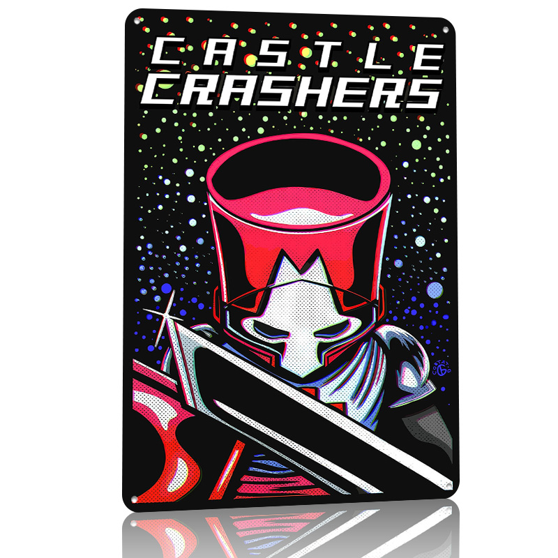 Pôster Metálico Personalizado  - Retro Knight Gaming avaliação e preço