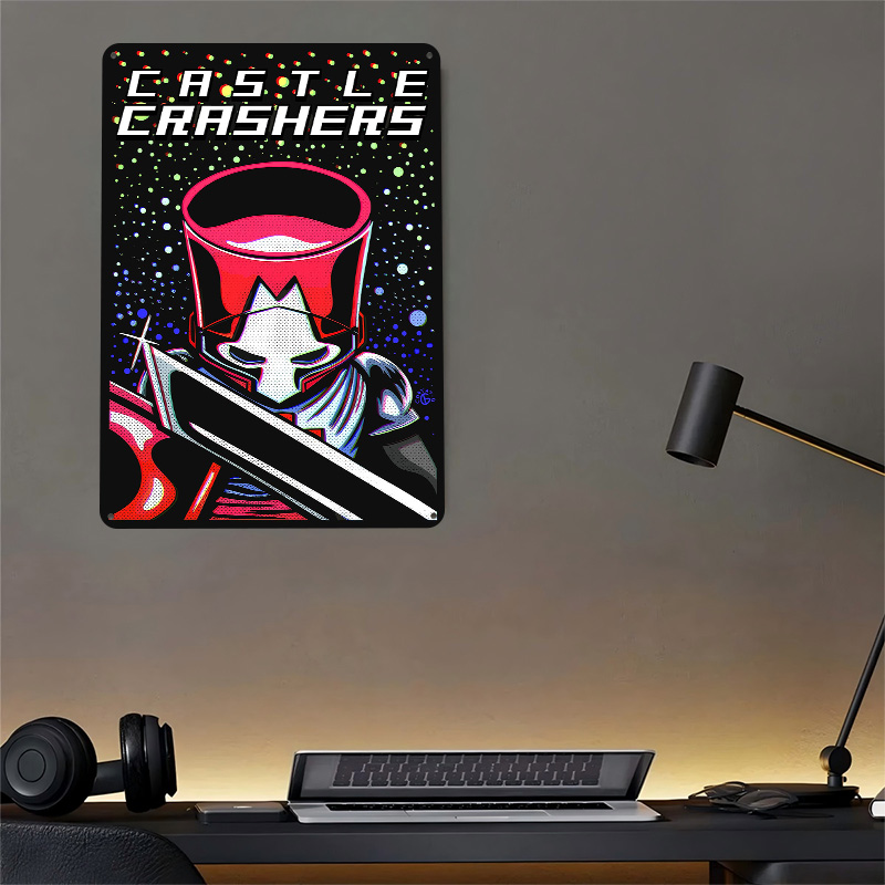 Pôster Metálico Personalizado  - Retro Knight Gaming avaliação e preço