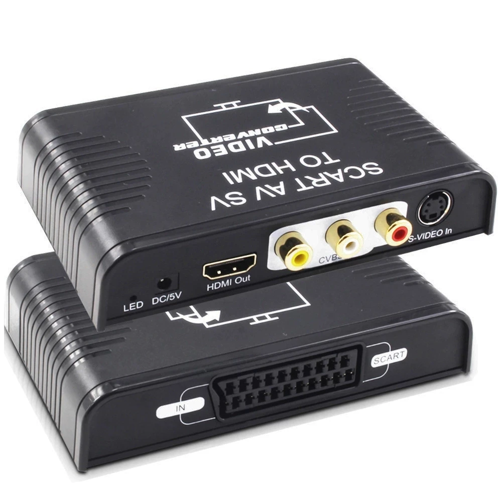 S-Video Composto AV Scart para - Scart To Hdmi avaliação e preço