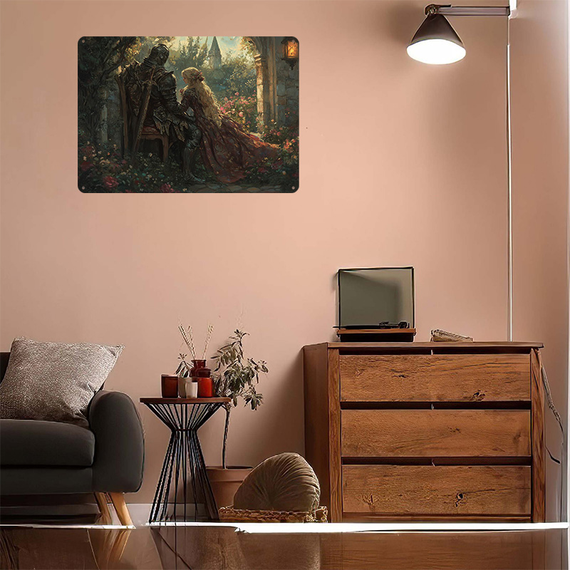 Pôster de Metal Personalizado  - Retro Knight Gaming avaliação e preço