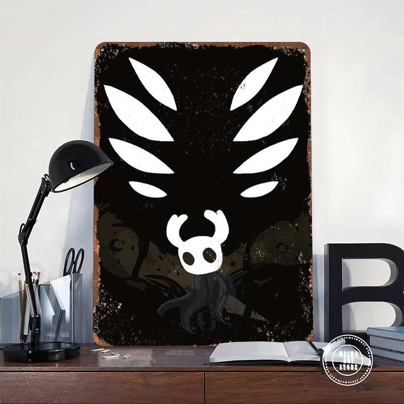Pôster Metálico Hollow Knight, - Retro Knight Gaming avaliação e preço